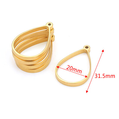 10 komada Geometrijski šarm od nehrđajućeg čelika, šuplje ljepilo, prazna ladica za privjeske, okvir, privjesci za pribor za izradu nakita, nalazi