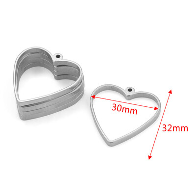 10 komada Geometrijski šarm od nehrđajućeg čelika, šuplje ljepilo, prazna ladica za privjeske, okvir, privjesci za pribor za izradu nakita, nalazi