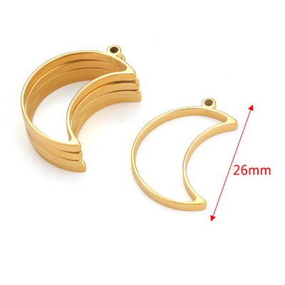 10 komada Geometrijski šarm od nehrđajućeg čelika, šuplje ljepilo, prazna ladica za privjeske, okvir, privjesci za pribor za izradu nakita, nalazi