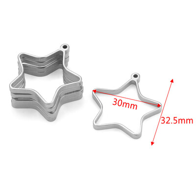 10 komada Geometrijski šarm od nehrđajućeg čelika, šuplje ljepilo, prazna ladica za privjeske, okvir, privjesci za pribor za izradu nakita, nalazi