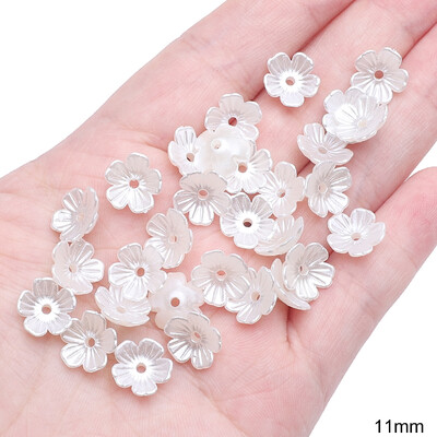 Körülbelül 20-50 dbABS Alien Pearl Daisy Három szirom virággyöngyök egyedi laza gyöngyök kézzel készített barkács készítés ékszer készítés nyaklánc fülbevaló zsidó