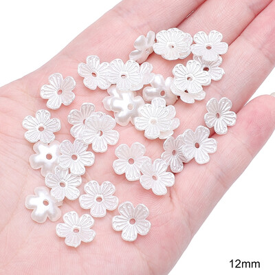 Körülbelül 20-50 dbABS Alien Pearl Daisy Három szirom virággyöngyök egyedi laza gyöngyök kézzel készített barkács készítés ékszer készítés nyaklánc fülbevaló zsidó