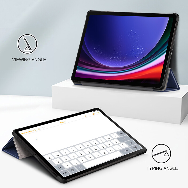 HUWEI ümbris Samsung Galaxy Tab S9 Ultra 14,6" SM-X910 X916B aluse kaane korpuse jaoks Tab S9+ 12,4" SM-X810 X816B S9 tahvelarvuti ümbrise jaoks