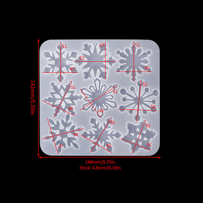 Mold DIY din rășină epoxidică, cu cristal, în formă de floare, pentru pandantiv pentru cercei