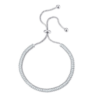 ZHOUYANG Brățări de tenis pentru femei, bijuterii de zircon cu scânteie, culoare aur roz, cadou pentru prieteni, lucrate manual, bijuterii drăguțe, comerț cu ridicata H017