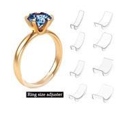 8 vnt./rinkinys Silikoninis nematomas skaidraus žiedo dydžio reguliatorius dydžio keitiklis atsilaisvinusių žiedų reduktorius