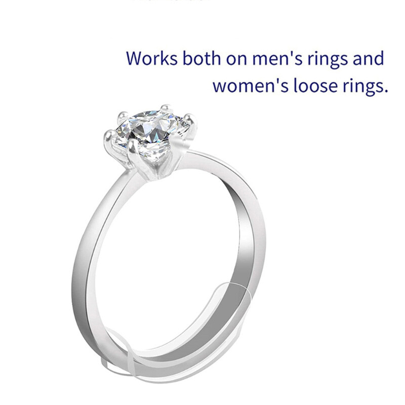 8 vnt./rinkinys Silikoninis nematomas skaidraus žiedo dydžio reguliatorius dydžio keitiklis atsilaisvinusių žiedų reduktorius