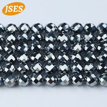 A++ Φυσική Ενέργεια Terahertz Faceted Beads Loose Spacer Bead Κοσμήματα Κατασκευή χειροτεχνίας DIY Δώρο Βραχιόλια Κολιέ Αξεσουάρ Γούρια