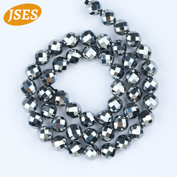 A++ Φυσική Ενέργεια Terahertz Faceted Beads Loose Spacer Bead Κοσμήματα Κατασκευή χειροτεχνίας DIY Δώρο Βραχιόλια Κολιέ Αξεσουάρ Γούρια