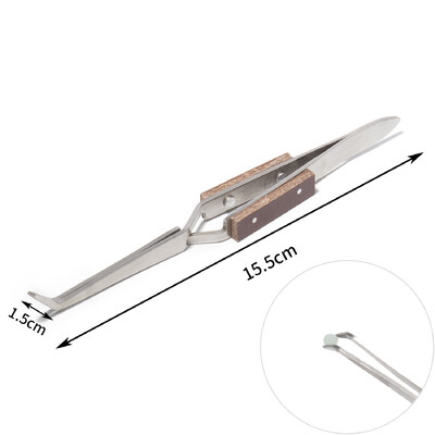 1db professzionális ékszercsipesz készlet egyenes/ívelt hegyű csipesz lánc csipesz hegesztő csipesz drágakő gyöngyök felszedő ékszereszköz