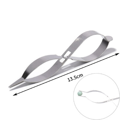 1db professzionális ékszercsipesz készlet egyenes/ívelt hegyű csipesz lánc csipesz hegesztő csipesz drágakő gyöngyök felszedő ékszereszköz