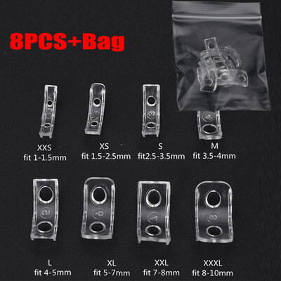 8 méretű szilikon láthatatlan gyűrű méretbeállítás átméretező laza gyűrűk szűkítő gyűrű méretező bármilyen gyűrűhöz illeszkedik Varró ékszer szerszámkészlet