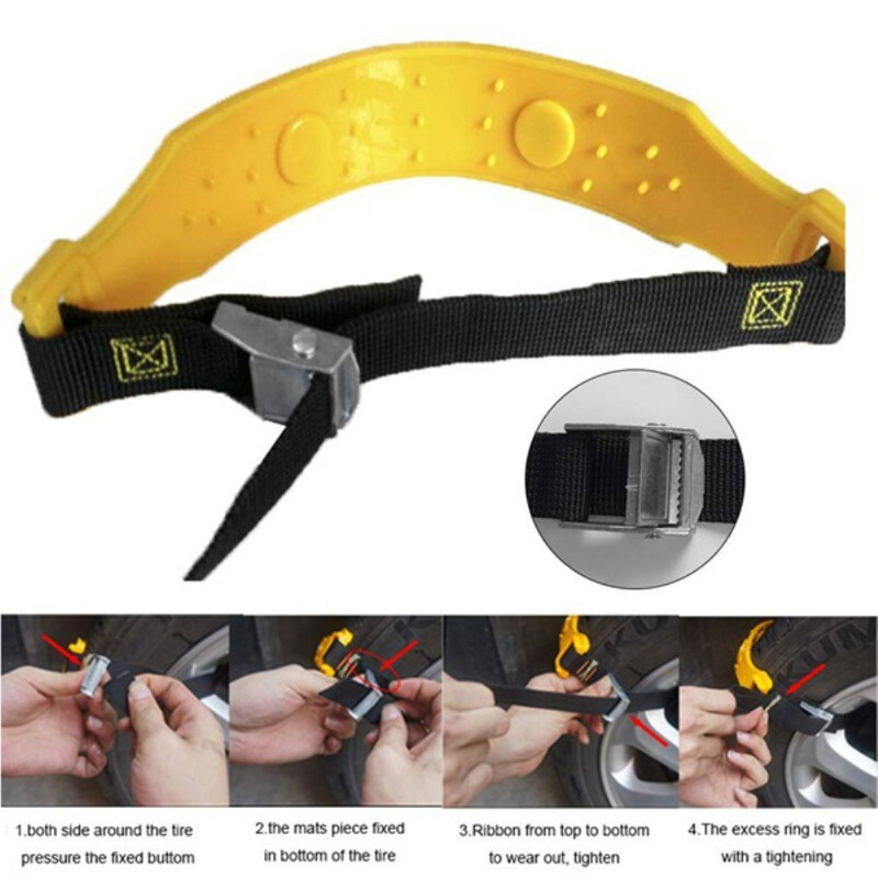 Automobilių žieminių padangų grandinės diržas jautienos sausgyslės automobilių ratų padangos neslystančios TPU sniego grandinės Automobilių plovimo ir priežiūros priedai