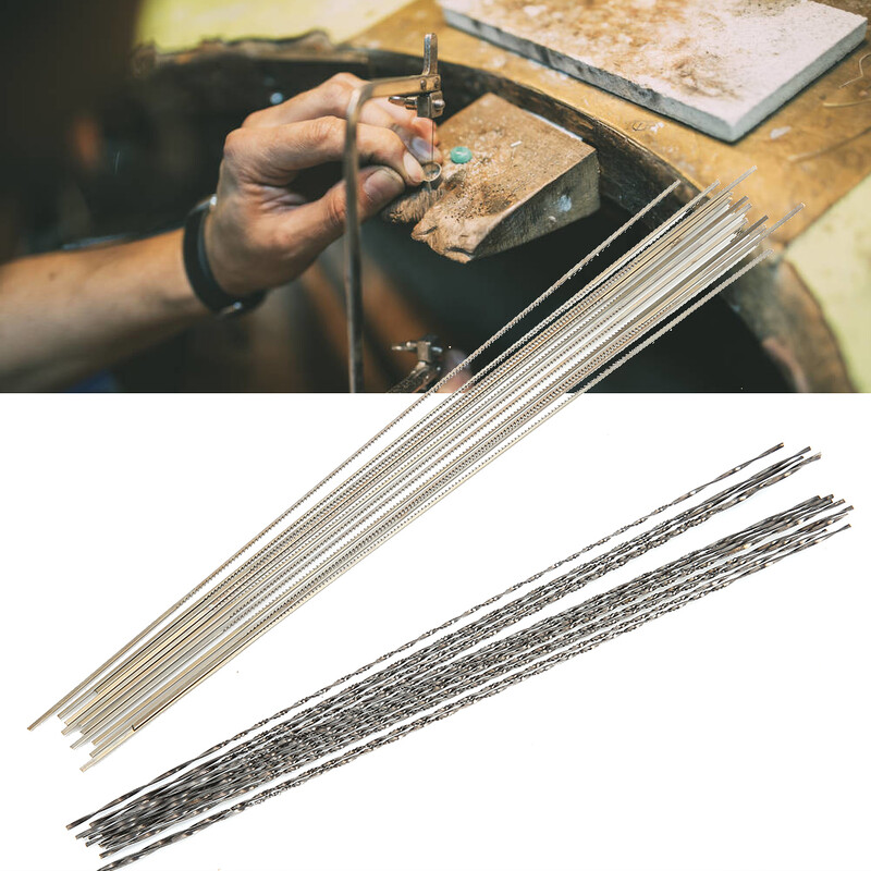 12 kom Volfram čelik Dvostruki mač Pile za rezanje Oštrice za rezanje Draguljarske pile Oštrice za rezanje metalnog nakita Vosak za graviranje DIY ručni alat