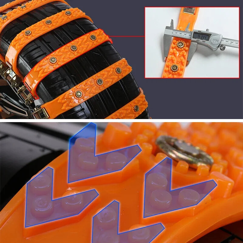 Lanțuri anti-alunecare pentru anvelope de zăpadă Tip universal pentru mașini Curele pentru anvelope de zăpadă anti-alunecare Accesorii pentru lanțuri de zăpadă pentru anvelope auto