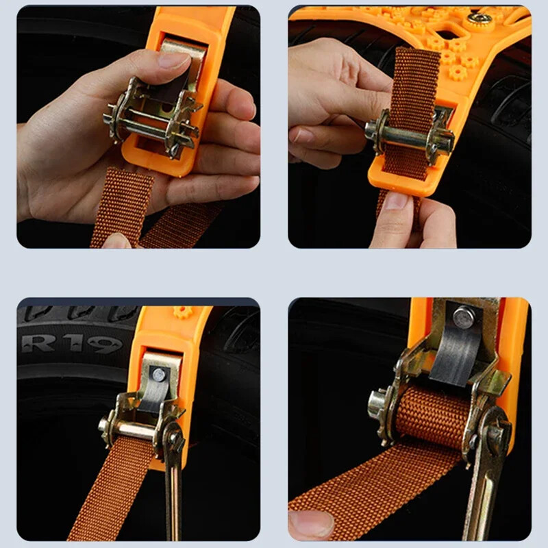 Lanțuri anti-alunecare pentru anvelope de zăpadă Tip universal pentru mașini Curele pentru anvelope de zăpadă anti-alunecare Accesorii pentru lanțuri de zăpadă pentru anvelope auto