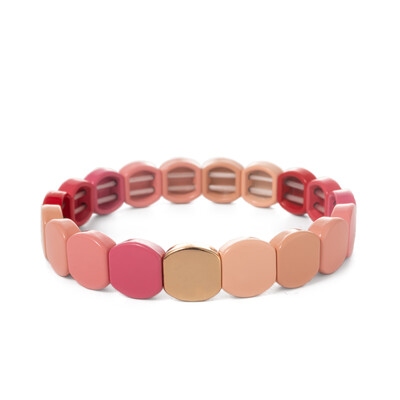 Új szivárvány zománcozott méhsejt csempe karkötő nőknek Színes bohém lány karperec divatékszer 2024