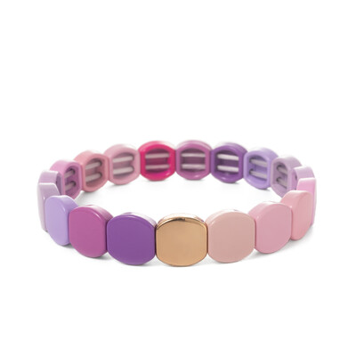 Új szivárvány zománcozott méhsejt csempe karkötő nőknek Színes bohém lány karperec divatékszer 2024