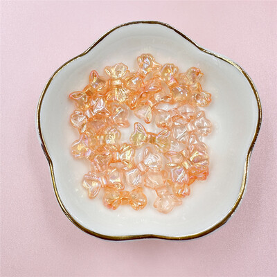 30 τμχ 8,7 * 14,7 χιλιοστά Ακρυλικό διάφανο χρωματιστό φιόγκο χάντρες DIY Μοντέρνο κολιέ βραχιόλι Σκουλαρίκια κοσμήματα Μπρελόκ Creativity