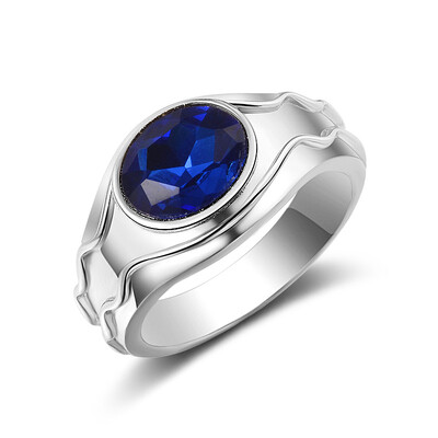 LOTR Elrond Vilya Ring of Air Blue Stone Fashion Férfi Ékszer Rajongói Ajándék Kiváló Minőség