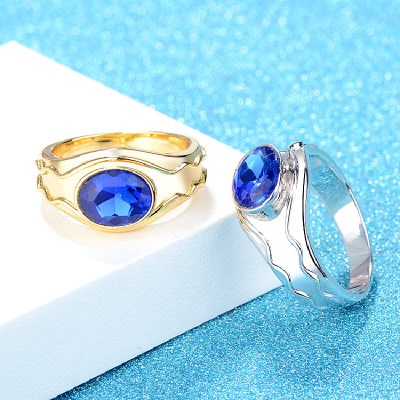 LOTR Elrond Vilya Inel de aer Blue Stone Moda Bărbați Bijuterii Fan Cadou de înaltă calitate