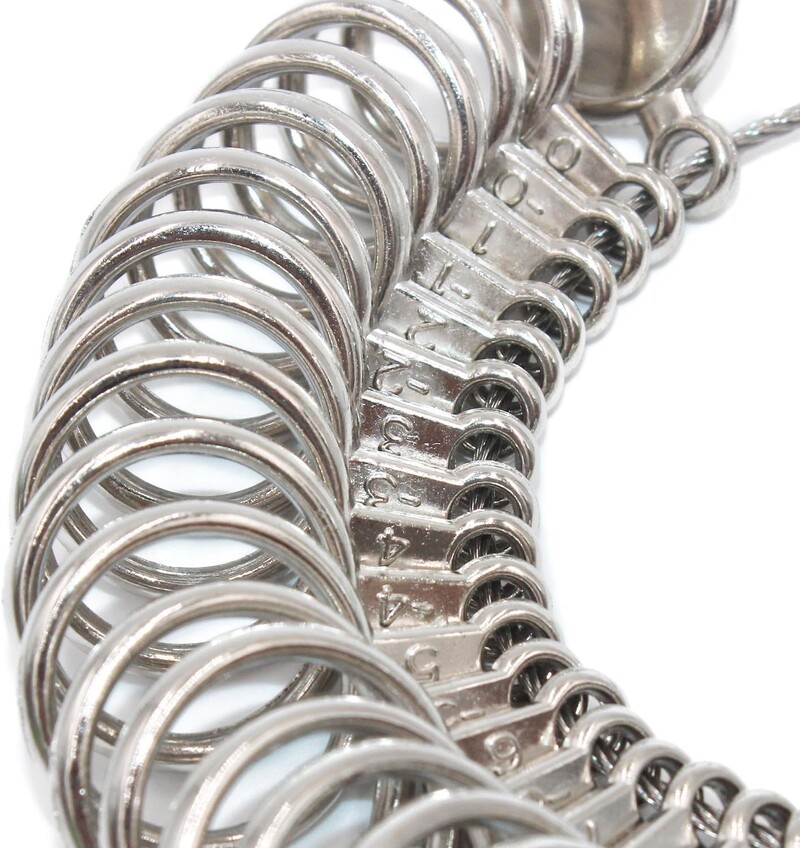 Yasumai Rould Ring Mandrel Μεταλλικό Δαχτυλίδι Sizer Gauge σετ με κοσμηματοπωλεία Λαστιχένιο σφυρί δαχτυλίδι μέτρησης εργαλείου μέτρησης μεγέθους δακτύλου