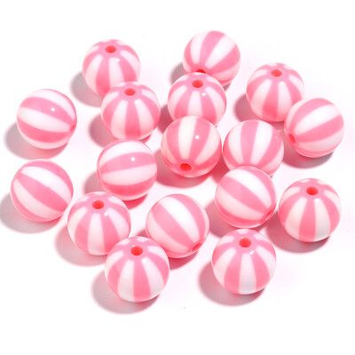 12 16 20 mm akrilne perle šarene pruge okrugle perle velike rupe 3 mm diy narukvica ogrlica nakit dodaci