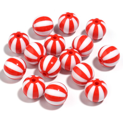 12 16 20 mm akrilne perle šarene pruge okrugle perle velike rupe 3 mm diy narukvica ogrlica nakit dodaci