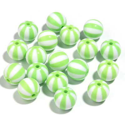 12 16 20 mm akrilne perle šarene pruge okrugle perle velike rupe 3 mm diy narukvica ogrlica nakit dodaci