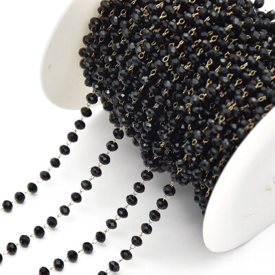 Lanac s perlama od 1 metra imitacija kristalnog lanca Bakrena ogrlica Karika za DIY ručno izrađene dodatke Komponente za nakit