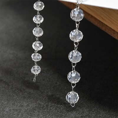 Lanac s perlama od 1 metra imitacija kristalnog lanca Bakrena ogrlica Karika za DIY ručno izrađene dodatke Komponente za nakit