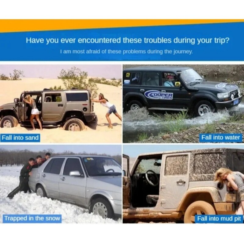 Automašīnas riteņu pretslīdes spilventiņš, neslīdošs avārijas riepu vilces paklājiņš sniega dubļiem un ledus smiltīm, riepu saķeres instrumenti, riepu saķeres palīglīdzekļi