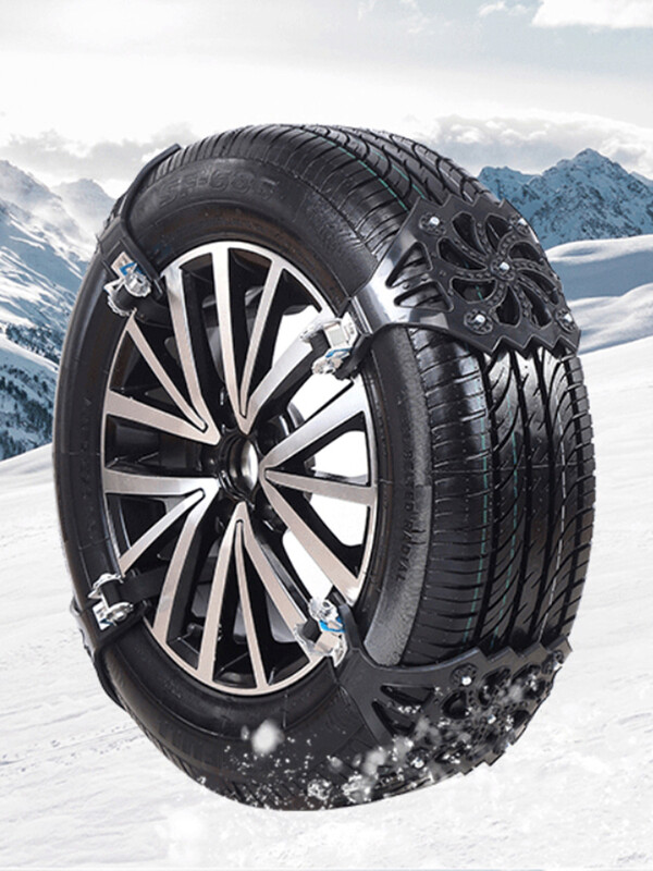 2024 m. automobilių žieminių padangų grandinės, purvinos padangos ratai, storas neslystantis diržas, skirtas automobiliui / visureigiui / sunkvežimiui, lengvai montuojamas avarinis traukos automobilis