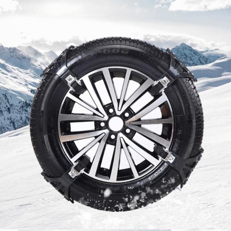 2024 m. automobilių žieminių padangų grandinės, purvinos padangos ratai, storas neslystantis diržas, skirtas automobiliui / visureigiui / sunkvežimiui, lengvai montuojamas avarinis traukos automobilis
