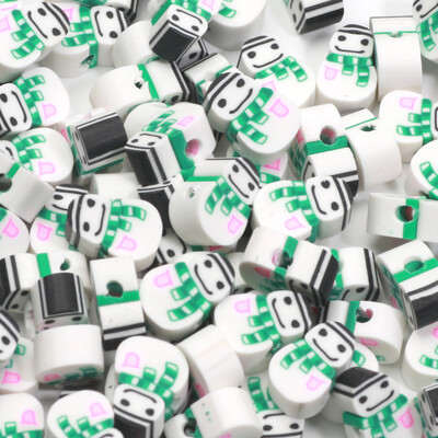 Χριστουγεννιάτικες χάντρες από πολυμερή πηλό Χαλαρές χάντρες για κοσμήματα κατασκευής βραχιόλι Diy Χριστουγεννιάτικα διακοσμητικά αξεσουάρ 20/50/100 τμχ