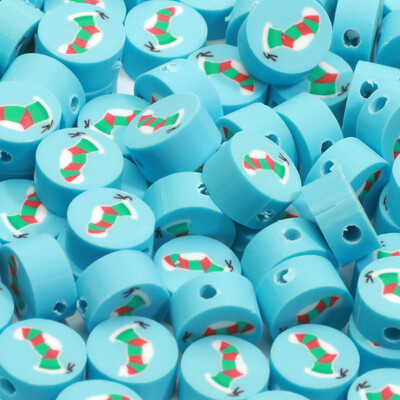 Χριστουγεννιάτικες χάντρες από πολυμερή πηλό Χαλαρές χάντρες για κοσμήματα κατασκευής βραχιόλι Diy Χριστουγεννιάτικα διακοσμητικά αξεσουάρ 20/50/100 τμχ