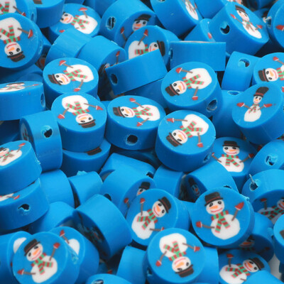 Χριστουγεννιάτικες χάντρες από πολυμερή πηλό Χαλαρές χάντρες για κοσμήματα κατασκευής βραχιόλι Diy Χριστουγεννιάτικα διακοσμητικά αξεσουάρ 20/50/100 τμχ