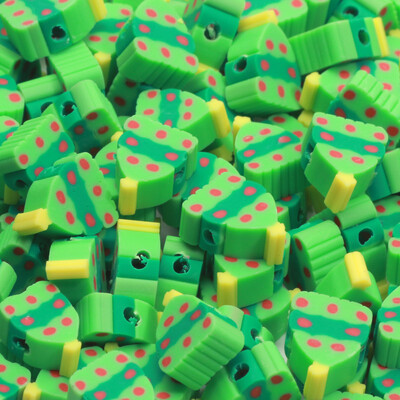 Χριστουγεννιάτικες χάντρες από πολυμερή πηλό Χαλαρές χάντρες για κοσμήματα κατασκευής βραχιόλι Diy Χριστουγεννιάτικα διακοσμητικά αξεσουάρ 20/50/100 τμχ