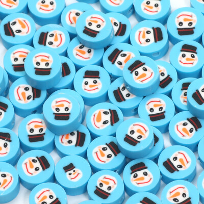 Χριστουγεννιάτικες χάντρες από πολυμερή πηλό Χαλαρές χάντρες για κοσμήματα κατασκευής βραχιόλι Diy Χριστουγεννιάτικα διακοσμητικά αξεσουάρ 20/50/100 τμχ