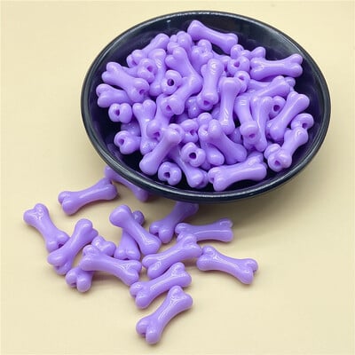 20db 9x20mm csont alakú színes akril gyöngyök nyakláncokhoz karkötők fülbevalók medálok barkács ékszer készítés