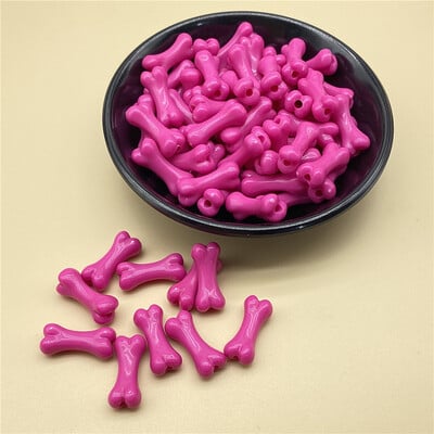 20db 9x20mm csont alakú színes akril gyöngyök nyakláncokhoz karkötők fülbevalók medálok barkács ékszer készítés