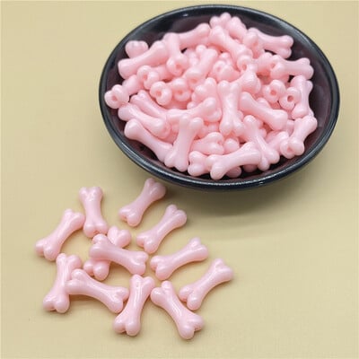 20db 9x20mm csont alakú színes akril gyöngyök nyakláncokhoz karkötők fülbevalók medálok barkács ékszer készítés