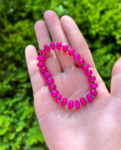 Brățară elastică din piatră colorată naturală Brățări cu margele de culoare degradată pentru femei, bijuterii de modă reglabile lucrate manual