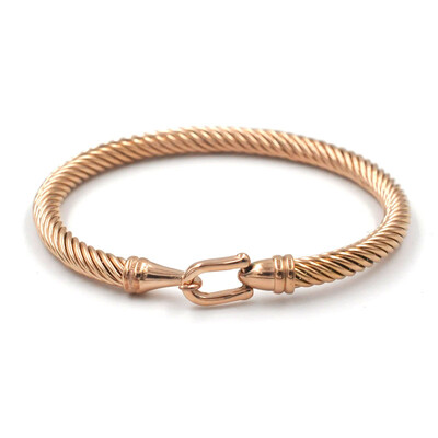 Madingos žavingos rankogalių kaklaraiščio mazgo apyrankės U apyrankės moterims aukso spalvos 316L nerūdijančio plieno vielos plonos paprastos apyrankės papuošalai