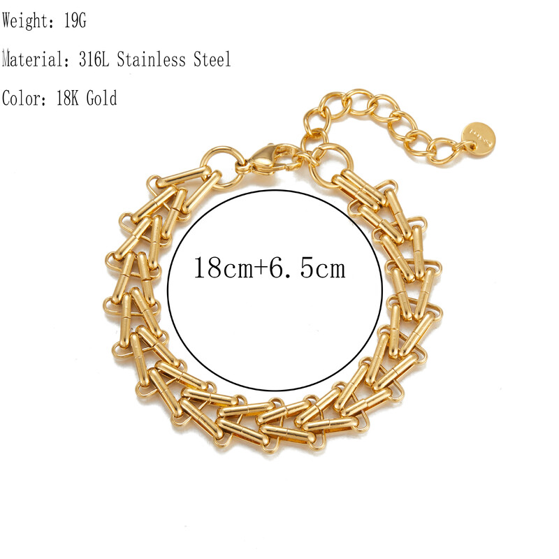 2024 m. naujos titano nerūdijančio plieno grandinės ir jungties apyrankės madingos spalvos paauksuotos spalvingos glazūruotos žavingos apyrankės moterims