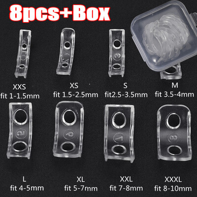 10 cm 4 méret Spirális szorítógyűrű méret átlátszó szilikon állítás laza gyűrűhöz ékszer védőgyűrű méret beállítás