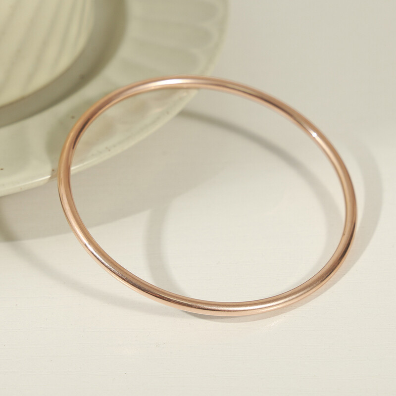 Divatos rozsdamentes acél kerek karkötők nőknek India arany rózsa arany ezüst színű karkötők női karszalag esküvői ékszerek