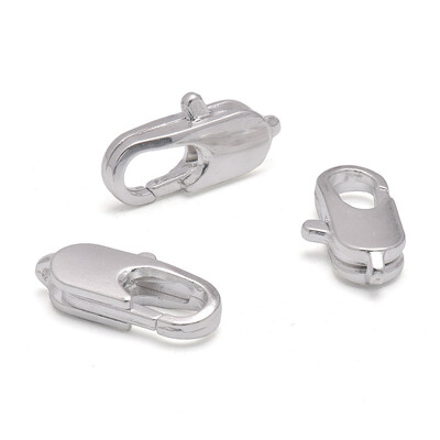 20 vnt. nuobodu sidabro / Kc aukso omarų užsegimai, užsegimo užsegimai, karolių apyrankės jungtis papuošalams gaminti 12x6,14x7mm