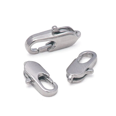 20 vnt. nuobodu sidabro / Kc aukso omarų užsegimai, užsegimo užsegimai, karolių apyrankės jungtis papuošalams gaminti 12x6,14x7mm