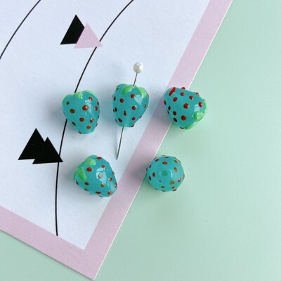 5db 13x15mm 3D eper kézzel készített lámpa gyöngyök aranyos gyümölcs laza gyöngy kiváló minőségű barkács ékszer készítéshez karkötő nyaklánc